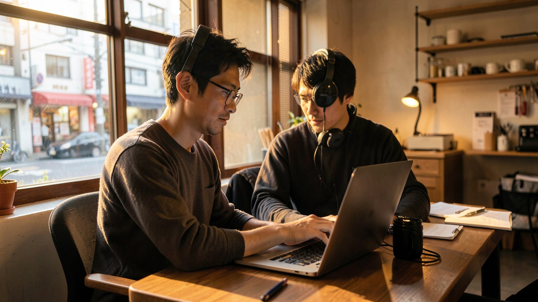 パソコンを前に案件の条件を確認するフリーランスエンジニアの様子（ITフリーランスエージェント比較）