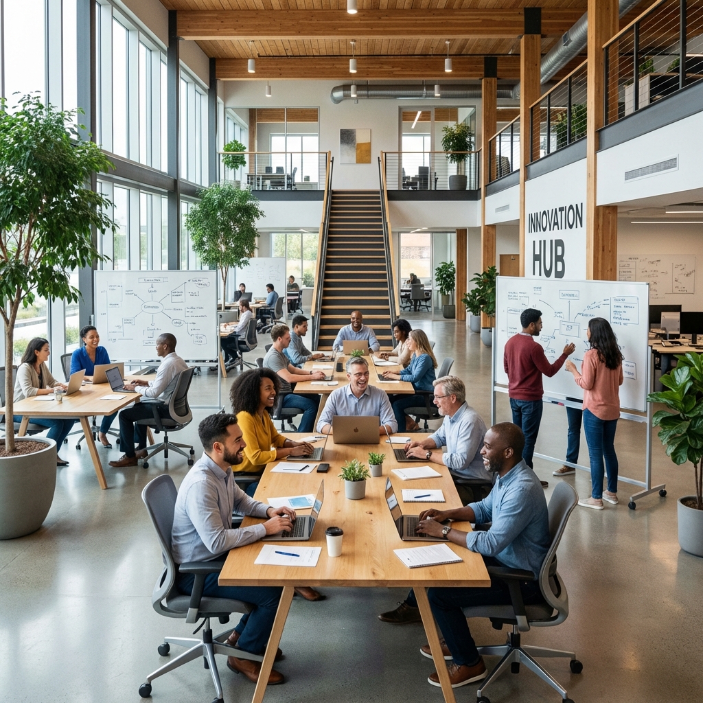 ITフリーランスが働くモダンなオフィス空間